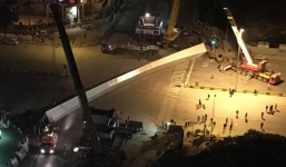 Nhà thầu lên tiếng vụ dầm thép khổng lồ rơi trong đêm